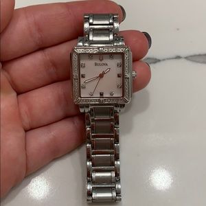 Ladies Bulova stainless steel watch